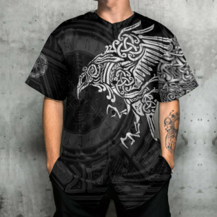 Viking Valhalla The Ravens - Baseball Jersey - Owl Ohh - Owl Ohh