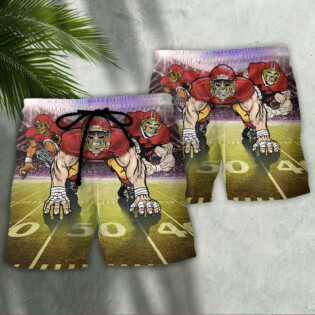 American Football Mysterious Sky Cool Style - Beach Short - Owl Ohh - Owl Ohh