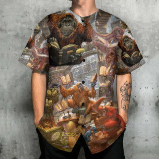 Book Librarian Funny Style - Baseball Jersey - Owl Ohh - Owl Ohh