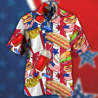 Food Independence Day Star America - Hawaiian Shirt - Owl Ohh - Owl Ohh