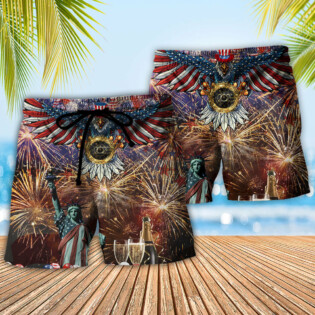 America's New Beginning 2023 Firework - Beach Short - Owl Ohh - Owl Ohh