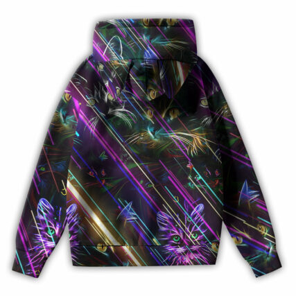 Cat Neon Light Style - Ears Hoodie - Owl Ohh - Owl Ohh
