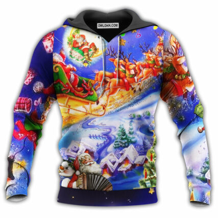 Christmas Love Santa Everytime With Amazing Purple Style - Hoodie - Owl Ohh - Owl Ohh