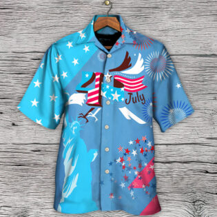 America Independence Happy Day Fourth Of July - Hawaiian Shirt - Owl Ohh - Owl Ohh