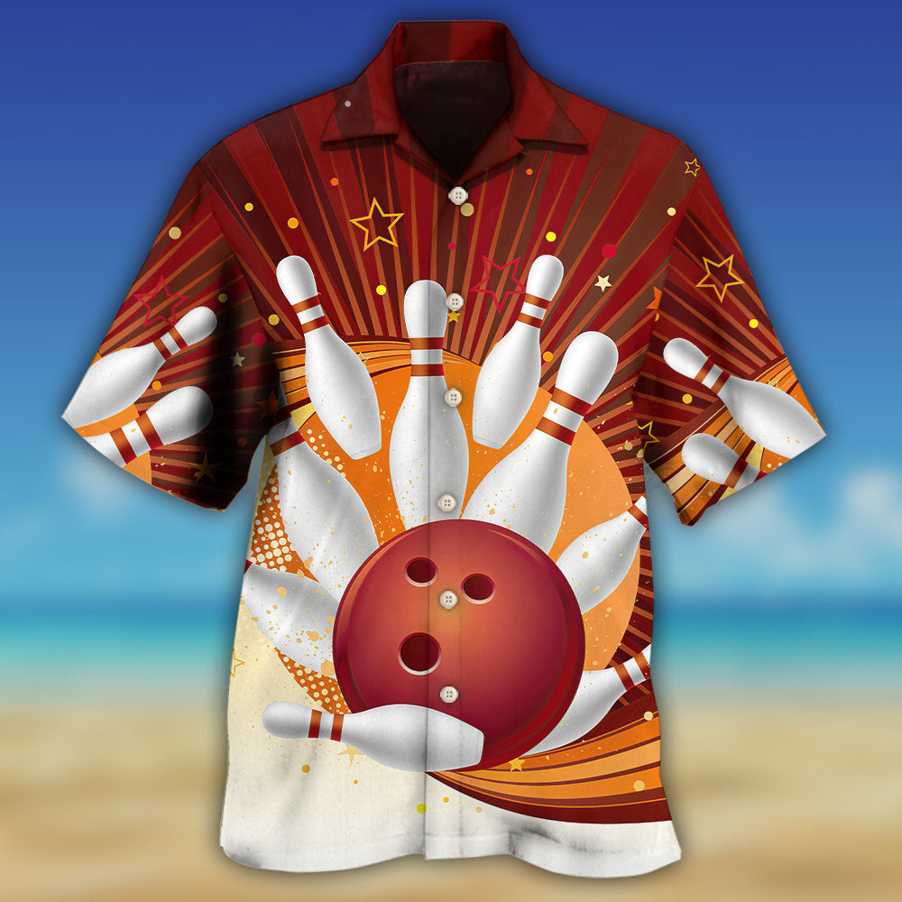 Bowling Strike Amazing Game Retro Style - Hawaiian Shirt - Owl Ohh - Owl Ohh