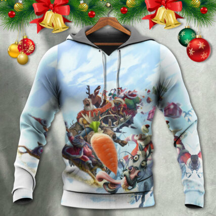 Christmas Santa Happy Funny Christmas - Hoodie - Owl Ohh - Owl Ohh