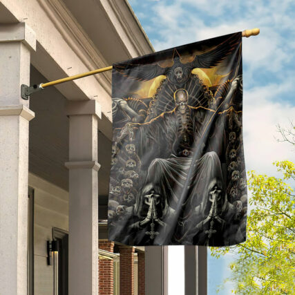 Skull Grim Reaper Dark - House Flag - Owl Ohh - Owl Ohh