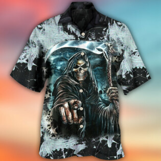 Skull Dark Death Scythe - Hawaiian Shirt - Owl Ohh - Owl Ohh