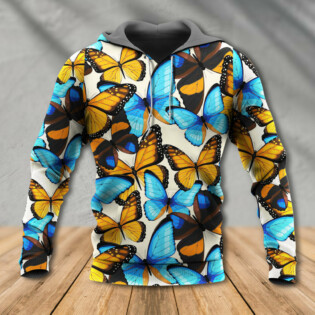 Butterfly Abstract Colorful Vintage - Hoodie - Owl Ohh - Owl Ohh