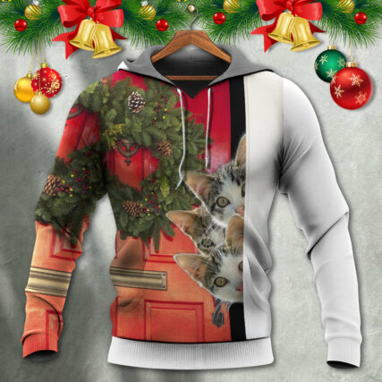 Christmas Cat Looking Forward To Christmas - Hoodie - Owl Ohh - Owl Ohh