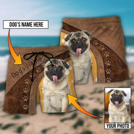 Dog Paw My Lovely Dog Classic Custom Photo Personalized - Beach Short - Owl Ohh - Owl Ohh