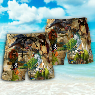 Parrot Pirates Life Vintage - Beach Short - Owl Ohh - Owl Ohh