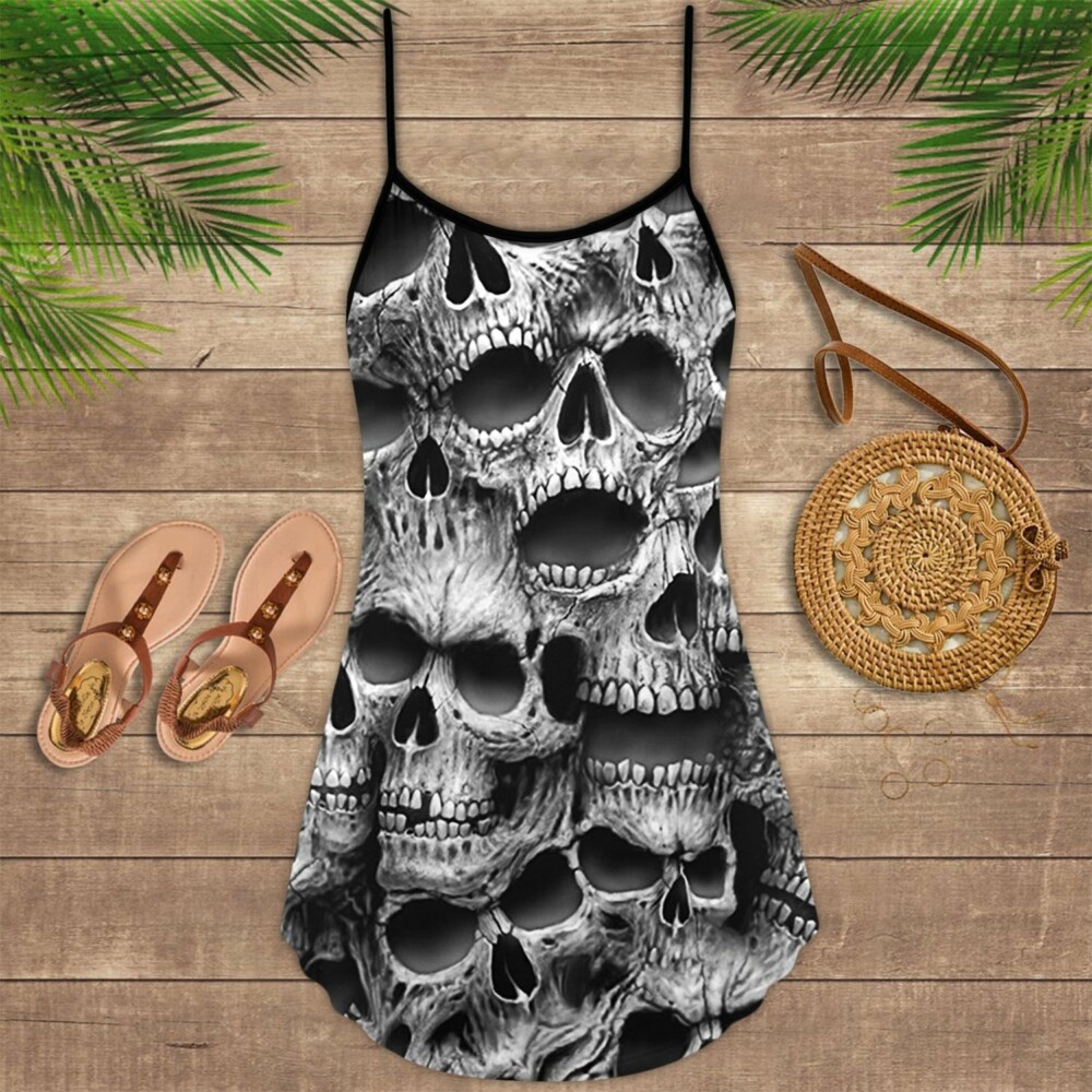 Skull No Fear No Pain - Summer Dress - Owl Ohh - Owl Ohh