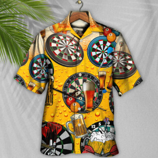 Dart And Beer Love Life Style - Hawaiian Shirt - Owl Ohh - Owl Ohh