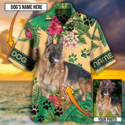 German Shepherd My Lovely Dog Custom Photo Personalized - Hawaiian Shirt - Owl Ohh - Owl Ohh