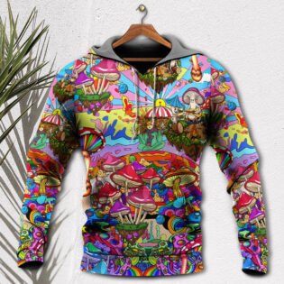 Hippie Mushroom Hallucinogenic Psychedelic - Hoodie - Owl Ohh - Owl Ohh