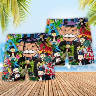 Banker Happy Raining Money - Beach Short - Owl Ohh - Owl Ohh