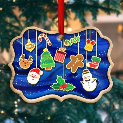 Christmas Santa Merry Xmas And Happy New Year - Horizonal Ornament - Owl Ohh - Owl Ohh