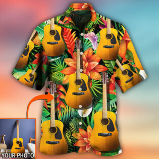 Guitar Various Style Tropical Custom Photo - Hawaiian Shirt - Owl Ohh - Owl Ohh
