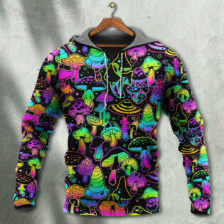 Mushroom Stunning Neon Magic Amazing Style - Hoodie - Owl Ohh - Owl Ohh