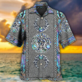 Wicca Mystery Spirit Triple Moon Witch - Hawaiian Shirt - Owl Ohh - Owl Ohh