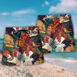 Chicken Farm Awesome Love Life - Beach Short - Owl Ohh - Owl Ohh