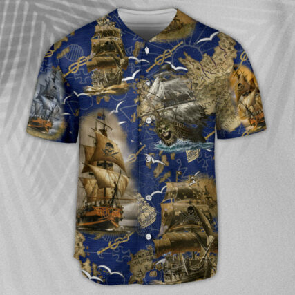 Pirate Amazing Pirate Ship - Baseball Jersey - Owl Ohh