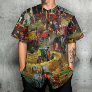 Tractor Just One More Tractor I Promise Just One - Baseball Jersey - Owl Ohh - Owl Ohh