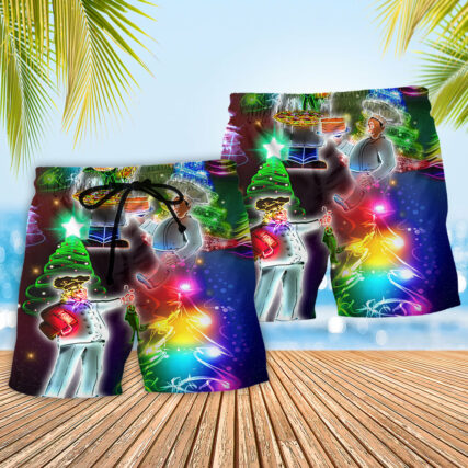 Chef Christmas Merry Everything Happy Always - Beach Short - Owl Ohh - Owl Ohh