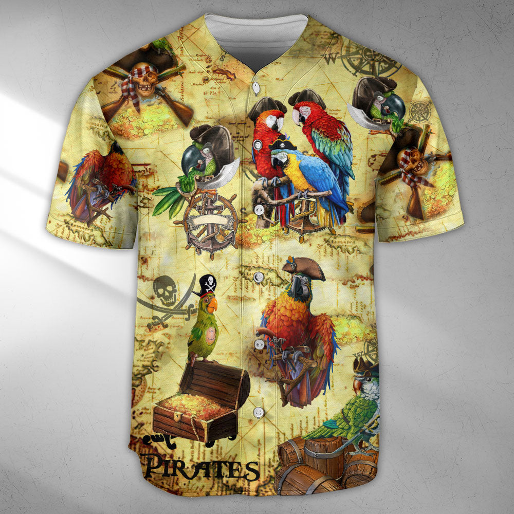 Pirate Parrot Amazing Pirate Parrots - Baseball Jersey - Owl Ohh