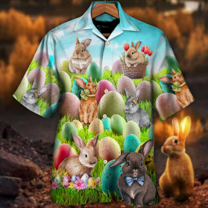 Easter This Is My Easter Shirt Rabbit Funny Happy Easter - Hawaiian Shirt - Owl Ohh for men and women, kids - Owl Ohh