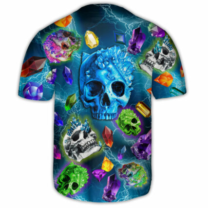 Skull The Magical Crystal - Baseball Jersey - Owl Ohh - Owl Ohh