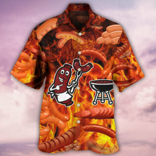 Food Sausage Once You Put My Meat - Hawaiian Shirt - Owl Ohh - Owl Ohh