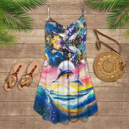Dolphin Loves Summer On The Sea - Summer Dress - Owl Ohh - Owl Ohh