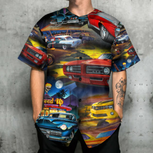 Car Muscle Car Family Love Car Art Style - Baseball Jersey - Owl Ohh - Owl Ohh