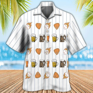 Beer I Like Beer And Baseball And Maybe 3 People - Hawaiian Shirt - Owl Ohh - Owl Ohh