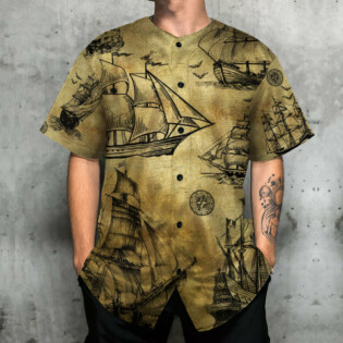 Sailing I Plan To Go Sailing Vintage Sail - Baseball Jersey - Owl Ohh - Owl Ohh