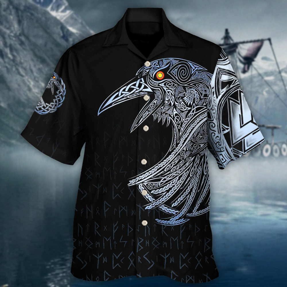 Viking Huginn And Muninn Birds Norse - Hawaiian Shirt - Owl Ohh - Owl Ohh