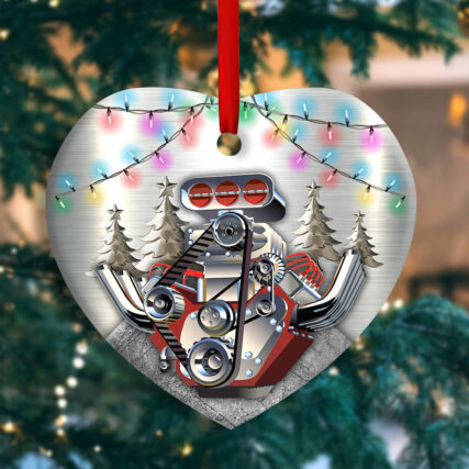 Hot Rod Christmas Metal Christmas Tree And Colorful Light - Heart Ornament - Owl Ohh - Owl Ohh