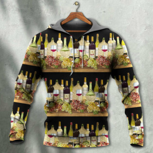 Wine Tasking Border Stripe - Hoodie - Owl Ohh - Owl Ohh