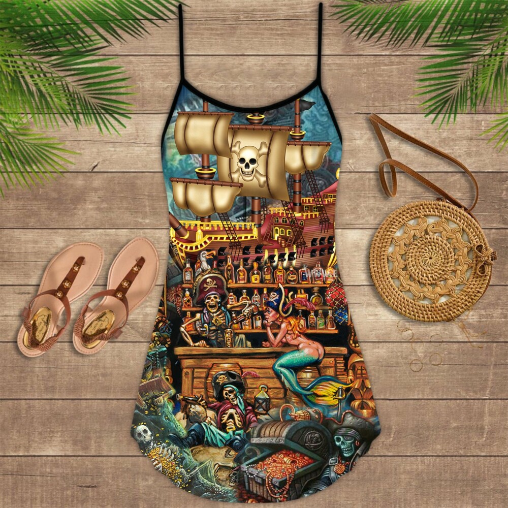 Skull Pirate Hunting Treasure - Summer Dress - Owl Ohh - Owl Ohh