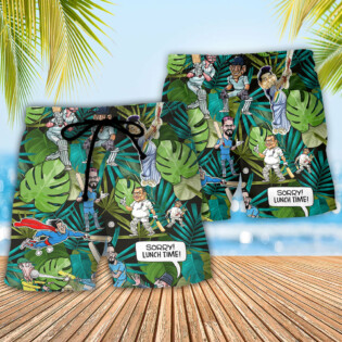 Cricket Sport Funny Play Tropical Vibe - Beach Short - Owl Ohh - Owl Ohh