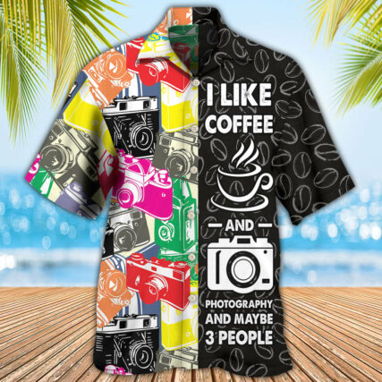 Coffee I Like Coffee And Photography - Hawaiian Shirt - Owl Ohh - Owl Ohh