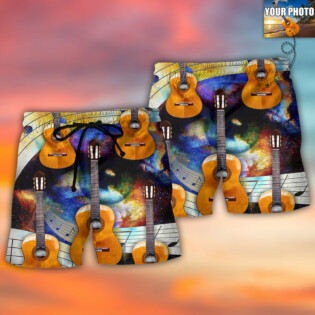 Guitar Various Style Custom Photo - Beach Short - Owl Ohh - Owl Ohh