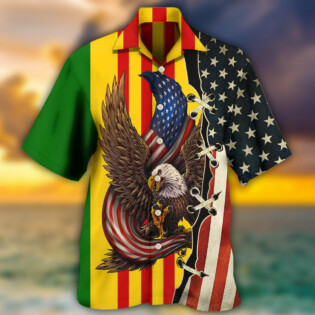 Veteran Vietnam Veteran Eagle Proud - Hawaiian Shirt - Owl Ohh - Owl Ohh