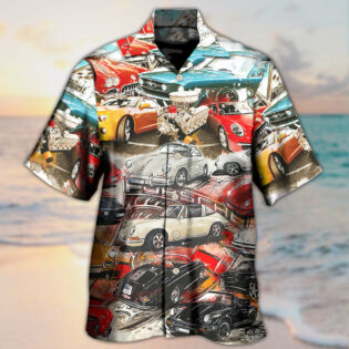 Car Retro Packed Vintage Style - Hawaiian Shirt - Owl Ohh - Owl Ohh