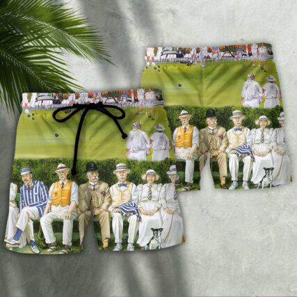 Lawn Bowling This Is My Family - Beach Short - Owl Ohh - Owl Ohh
