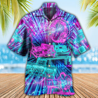 Audio Engineer Neon Style - Hawaiian Shirt - Owl Ohh - Owl Ohh