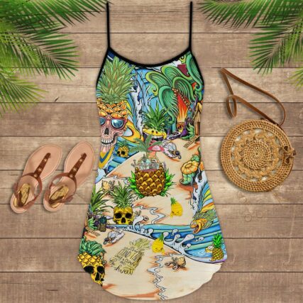 Skull Pineapple Fruit Amazing - Summer Dress - Owl Ohh - Owl Ohh