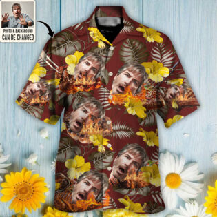 BBQ You Want Tropical Style Custom Photo - Hawaiian Shirt - Personalized Photo Gifts for men and women, kids - Owl Ohh